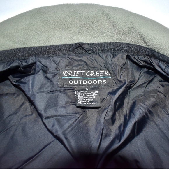 Drift Creek Outdoors fleece outerwear jacket army green sage - Picture 10 of 10